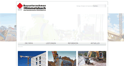 Desktop Screenshot of bauunternehmen-himmelsbach.de
