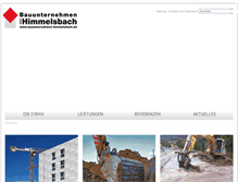 Tablet Screenshot of bauunternehmen-himmelsbach.de